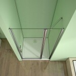 H K - Sprchové dvere MELODY B5 120 jednokrídlové s pevnou stenou 119-122 x 195 cm SE- MELODYB5120SET