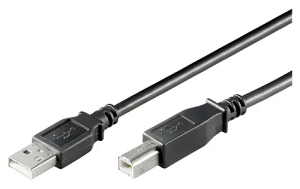 Goobay 93596 čierna / Kábel USB 2.0 AB / 1.8 m (93596)