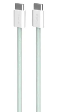 Puro Fabrik FABK4 zelená / Dátový kábel USB-C na USB-C / 60 W / 1,5 m
