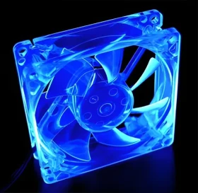 Primecooler PC-UV8025L12B UV modrá / Ventilátor do PC / 80mm / 3pin / 2000 rpm (PC-UV8025L12B)