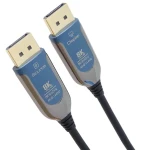 PremiumCord Optický DisplayPort 1.4 kábel MM čierna / Video kábel / 8K 60Hz / pozlátené konektory / 10 m (kport12-10)