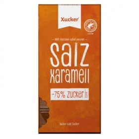 Čokoláda s príchuťou slaný karamel - Xucker (slaný karamel, 80 g) (37663-2-80g)