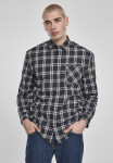 Oversized Check Shirt polnočná/biela