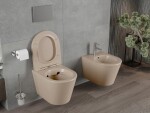 MEXEN - Lena Závesná WC misa vrátane sedátka s slow-slim, duroplast, cappuccino mat 30724064