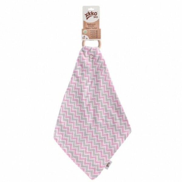 XKKO Hryzátko BMB s plienkou - Chevron Baby Pink