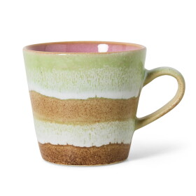 HK living Kameninový hrnek na americano 70's Umber 250 ml