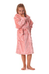 Detský župan Siena s kapucňou 9156 pink pearl - Vestis dětské č.140