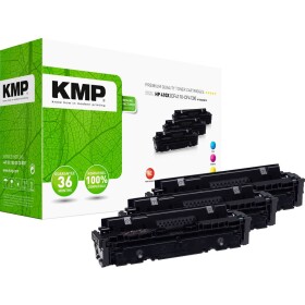 KMP H-T242XCMY toner kombinované balenie náhradný HP HP 410X (CF411X, CF413X, CF412X) zelenomodra, purpurová, žltá 5000 Seiten kompatibilná náplň do tlačiarne; 2538,3030