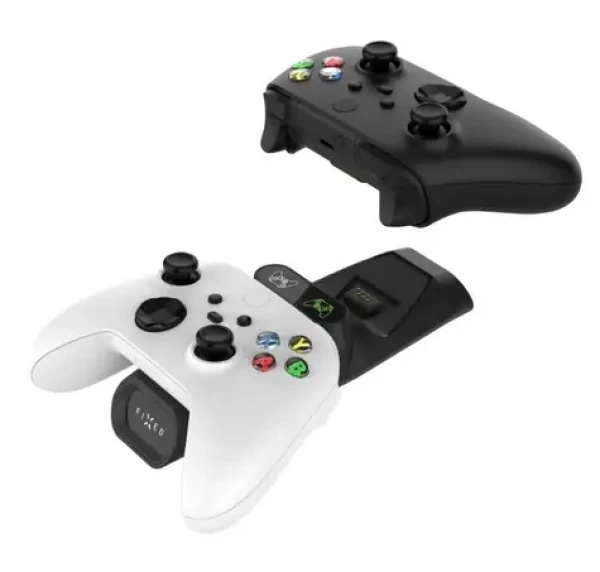 FIXED Dobíjacia stanica pre dva bezdrôtové ovládače Xbox Series S, X a One čierna (FIXXB-DCC-BK)