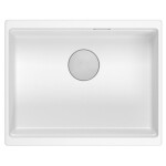Quadron - Granitový drez Logan 100 White Zlaty HQJ6045U1_PVDG1_U