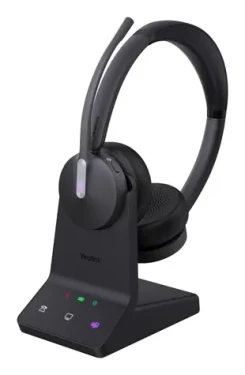Yealink WH64 čierna / Bezdrôtové slúchadlá s mikrofónom / DECT / Bluetooth 5.2 / USB-C / On-ear (1208674)