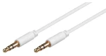 MicroConnect Slim audio kábel 3-pin Jack 3.5mm - Jack 3.5mm 0.5m biela (AUDLL05W)