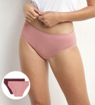 Dámske nohavičky 2 ks DIM BODY TOUCH MIDI BRIEF 2x - DIM - fialová M