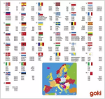 Goki Goki Puzzle na doske - Európa