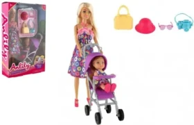TEDDIES Bábika Anlily s bábätkom