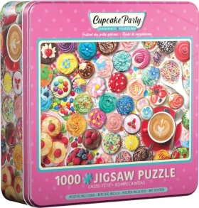 EUROGRAPHICS Puzzle Dortíková oslava v plechovej krabičke