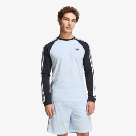 Tričko adidas 3-Stripes Long-Sleeve Top Long-Sleeve Top Crystal Sky XXL