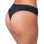 Dámske tangá DAILY MICRO THONG - BELLINDA - čierne XL