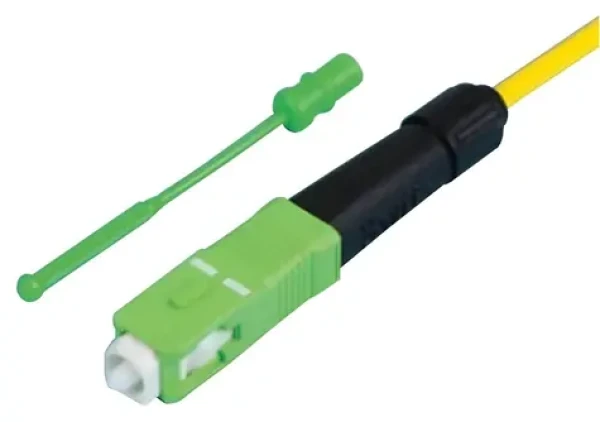 Xtendlan SC/ APC konektor splice-on / Optický konektor / brúsený / priame navarenie na kábel / do 3 mm (KONS-SCA-SM)