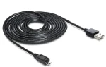 DeLock kábel Easy USB 2.0 A samec USB 2.0 micro B samec 3 m (83368)