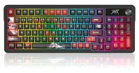 Redragon K719AK-RGB-PRO Artemis Pro čierna / Bezdrôtová herná klávesnica / mechanická / Lion Linear / RGB / USB / BT (K719AK-RGB-PRO)