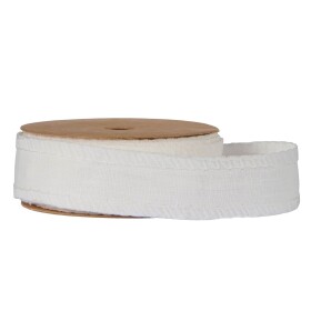 Ib Laursen Ľanová stuha Herbal Off White – 5 m