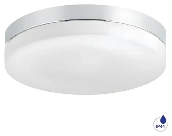 Luxera PILLS II chrómové / Kúpeľňové stropné svietidlo / bez zdroja / E27 / IP44 / 36 cm (SKL000465883)