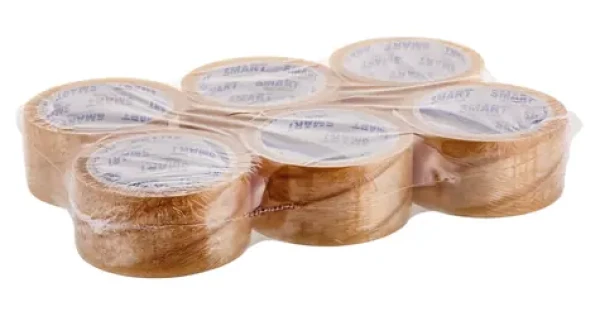 BTP Lepiaca páska transparentná / Baliaca páska / 48 mm x 60 m / kaučukové lepidlo / 6 ks (taśma Solvent Transparent 48x66)