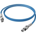 Easylan CP1OBMSMS0020 RJ45 sieťové káble, prepojovacie káble CAT 6A S/FTP 2.00 m modrá dvojžilový tienený, bez halogénov, samozhášavý 1 ks; CP1OBMSMS0020