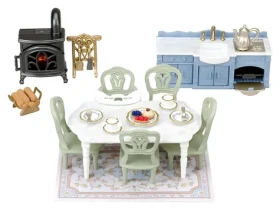 Sylvanian Families Nábytok - elegantná jedáleň s krbom