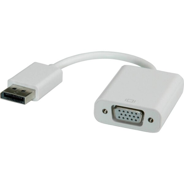 Roline DisplayPort / VGA káblový adaptér Konektor DisplayPort, VGA pólové zásuvka 0.15 m sivá 12.03.3135 Kábel DisplayPort; 12.03.3135