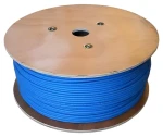 DATACOM F/FTP drôt CAT6A modrá / Sieťový kábel / LSOH / 500 MHz / 100 m (12151)
