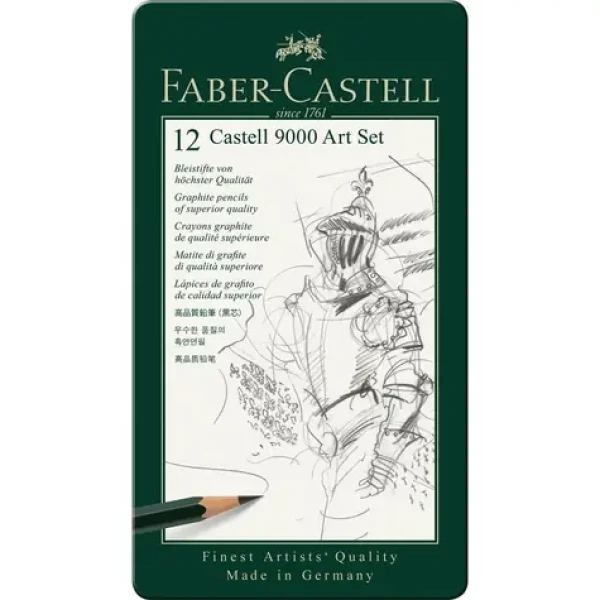 Faber-Castell Castell 9000 Art Set Grafitová ceruzka - plechová krabička 12 ks (119065)
