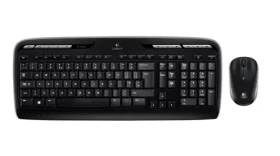Logitech Wireless Desktop MK330 - FR čierna / Klávesnica + myš / USB / FR verzia (920-003968)
