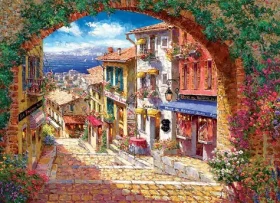 COBBLE HILL Puzzle Klenutý priechod do Cagne /500 dielikov/ od 12 rokov