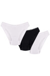 Wol-Bar Soft Cute 3-pack farba: biela-biela-čierna S