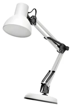 Emos Lucas biela / Stolová lampa / Pätica E27 / Kov / IP20 (1538169000)