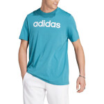 Tričko adidas Essentials Single Jersey Linear vyšitým logom IJ8655