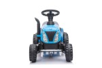 Mamido Detský elektrický traktor Swift s prívesom modrý