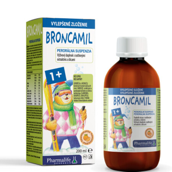 PHARMALIFE Broncamil 1+surup pomarančová príchuť 200 ml