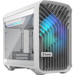 Fractal Design Torrent Nano RGB TG Clear Tint biela / Mini-ITX / 2x USB-A 3.2 / 1x USB-C 3.2 / bez zdroja / prach filtre (FD-C-TOR1N-05)