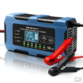 Nabíjačka autobatérií 12V 6A s funkciou reparácie / Nabíjačka / AGM / GEL / LiFePO4 (52669)