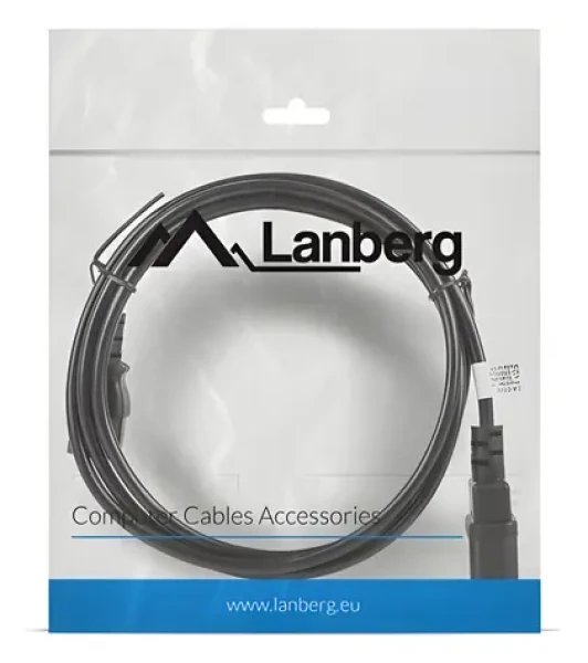 Lanberg predlžovací napájací kábel C13-C14 / 1.8 m / čierna (CA-C13E-11CC-0018-BK)