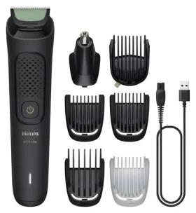 Philips MG3935/15 Series 3000 čierna / Zastrihávač / 7 nástavcov / 70 minút prevádzky / Na telo a tvár (MG3935/15)