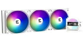 Zalman ALPHA2 A36 biela / AIO vodný chladič CPU / 3x 120 mm / PWM / ARGB (ALPHA2 A36 White)