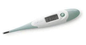 Alecto BC20 zelená / Digitálny teplomer / Ohybná špička / Rektálne meranie / Ochranné puzdro (BC20GR)