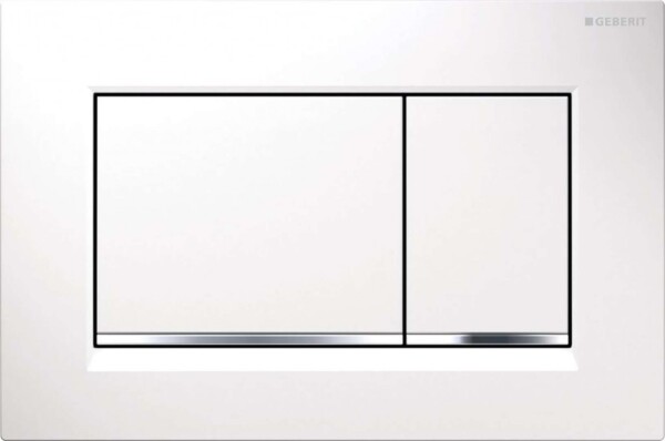 GEBERIT - Sigma30 Ovládacie tlačidlo splachovania, biela/chróm 115.883.KJ.1