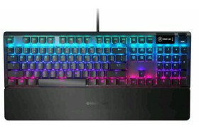 SteelSeries Apex (US) čierna Mechanická klávesnica Hybrid blue RGB podsvietenie (US) layout (64532)