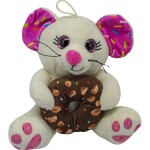 Sparkys Myš s donutom biela 20 cm