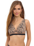 Mäkká podprsenka Lupo 2513 bralette černo-béžová 80C